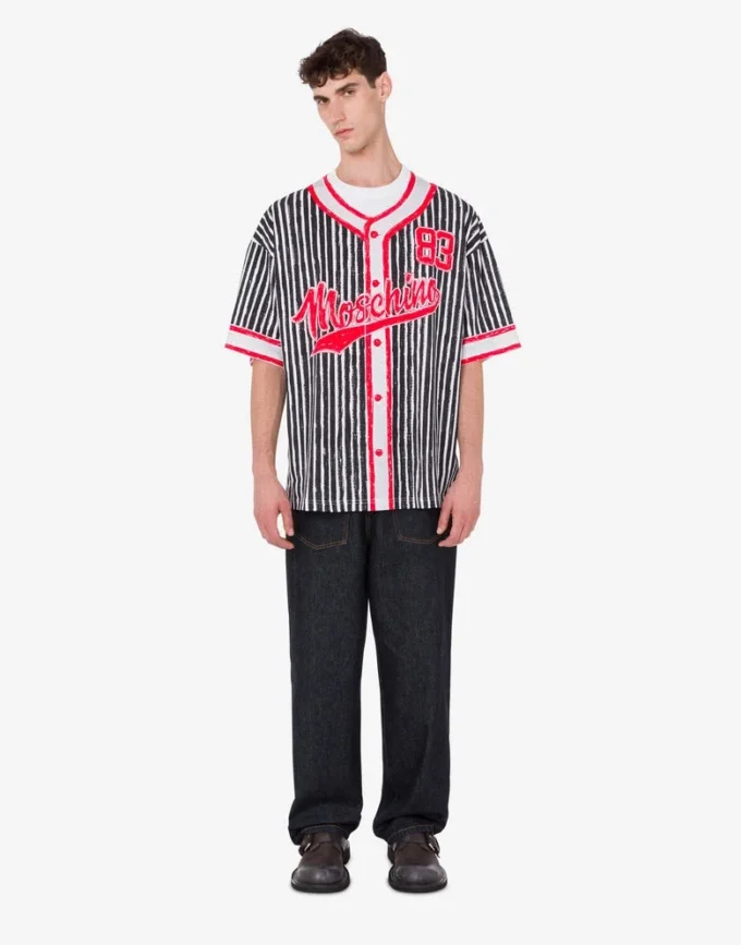 T-shirt in jersey di cotone biologico stampato
