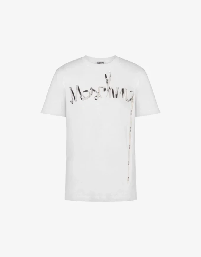 T-shirt in jersey di cotone biologico stampato