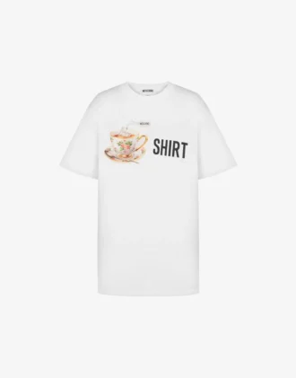 T-shirt in jersey di cotone biologico stampato
