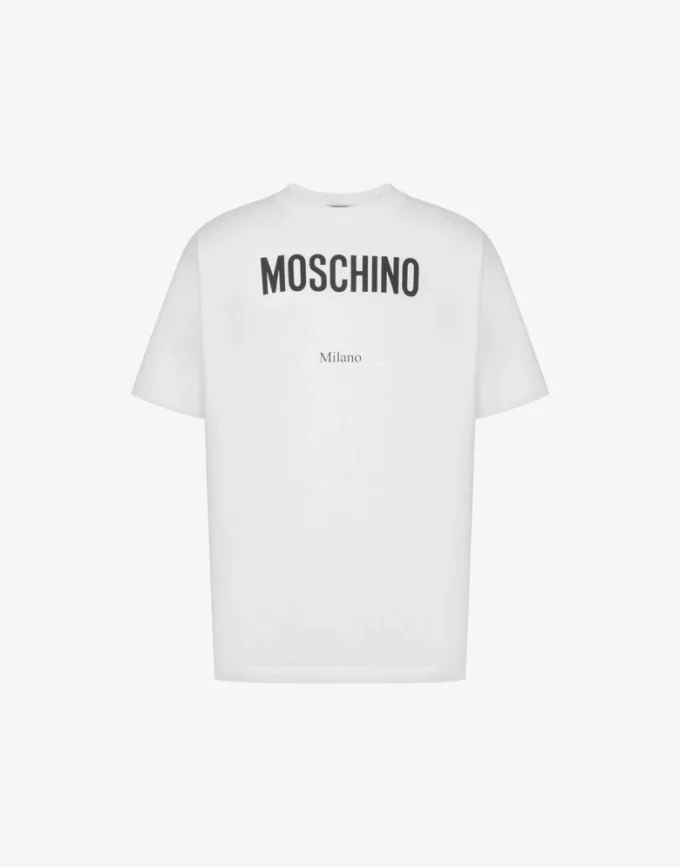 T-shirt in jersey di cotone biologico stampato