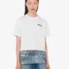T-shirt in jersey di cotone biologico stampato