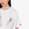 T-shirt in jersey di cotone biologico stampato