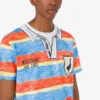 T-shirt in jersey di cotone biologico stampato T-shirt in jersey di cotone biologico stampato