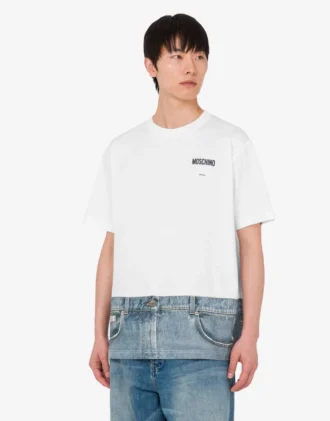 T-shirt in jersey di cotone biologico stampato