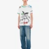 T-shirt in jersey di cotone biologico stampato T-shirt in jersey di cotone biologico stampato