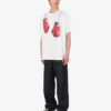 T-shirt in jersey di cotone biologico stampato