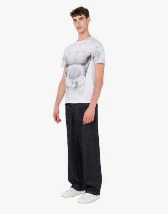 T-shirt in jersey di cotone biologico stampato