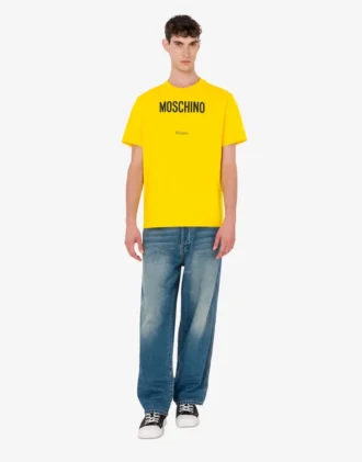 T-shirt in jersey di cotone biologico stampato