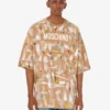 T-shirt in jersey di cotone biologico stampato