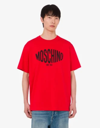 T-shirt in jersey di cotone biologico stampato