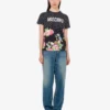 T-shirt in jersey di cotone biologico stampato