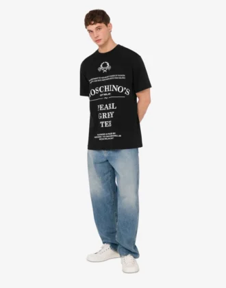 T-shirt in jersey di cotone biologico stampato