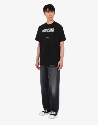 T-shirt in jersey di cotone biologico stampato