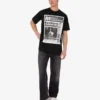 T-shirt in jersey di cotone biologico stampato