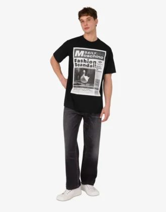 T-shirt in jersey di cotone biologico stampato