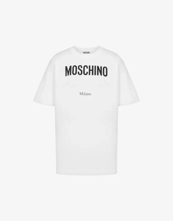 T-shirt in jersey di cotone biologico stampato
