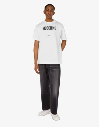 T-shirt in jersey di cotone biologico stampato