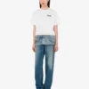 T-shirt in jersey di cotone biologico stampato