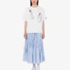 T-shirt in jersey di cotone biologico stampato
