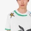 T-shirt in jersey di cotone biologico stampato T-shirt in jersey di cotone biologico stampato