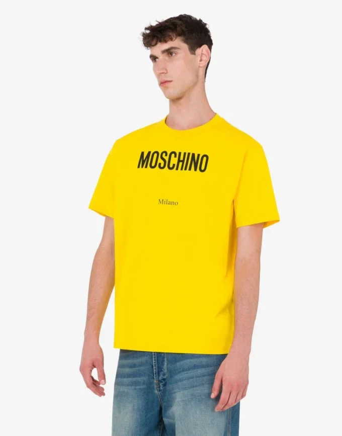 T-shirt in jersey di cotone biologico stampato