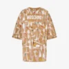 T-shirt in jersey di cotone biologico stampato