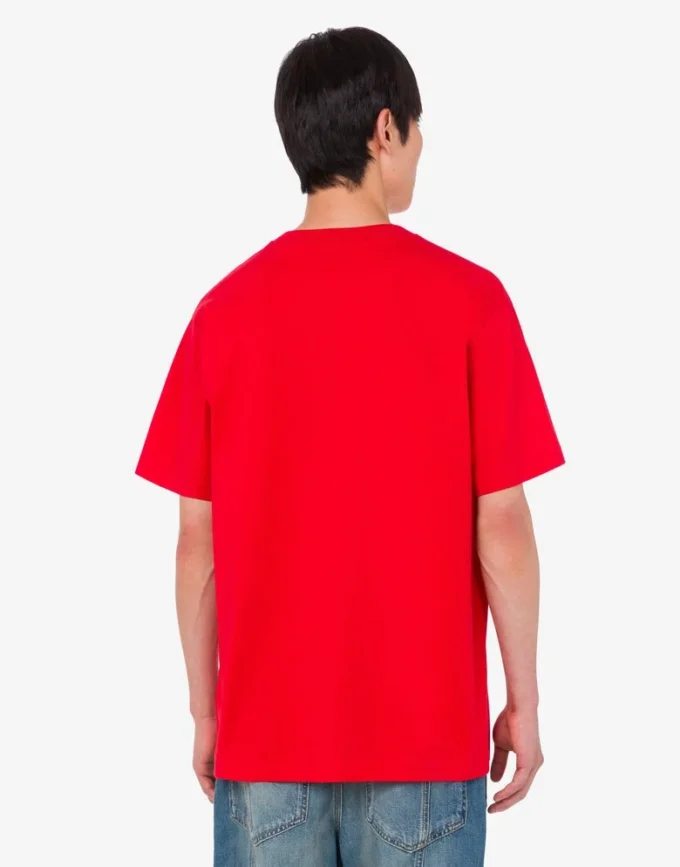 T-shirt in jersey di cotone biologico stampato
