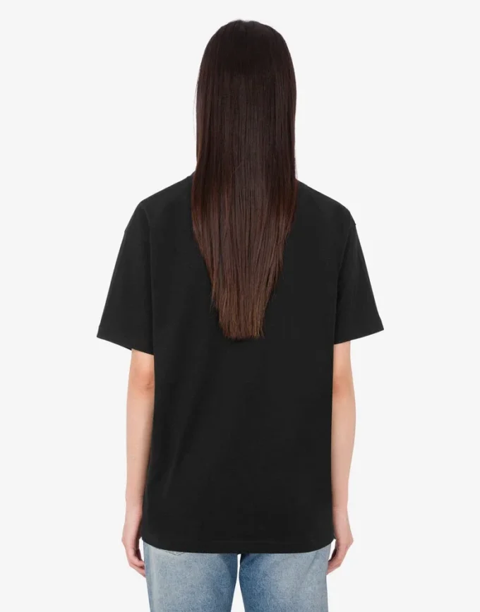 T-shirt in jersey di cotone biologico stampato