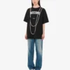 T-shirt in jersey di cotone biologico stampato