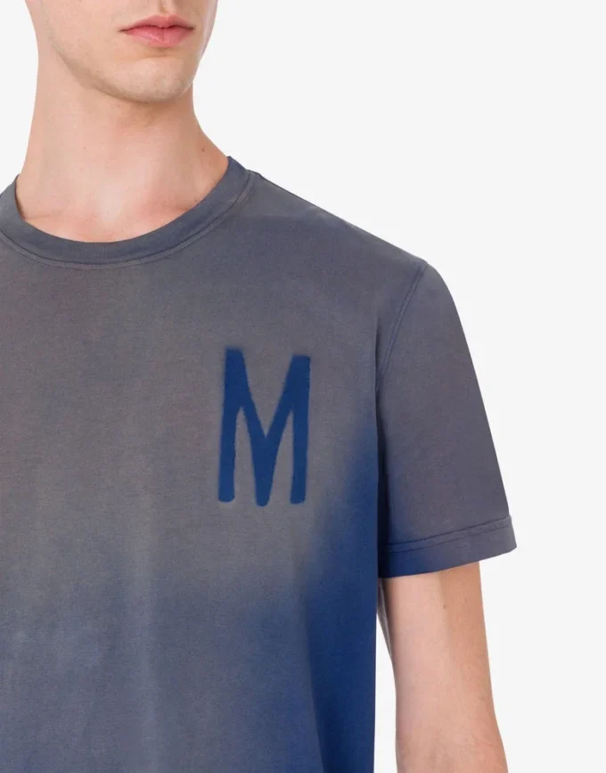 T-shirt in jersey di cotone biologico stampato