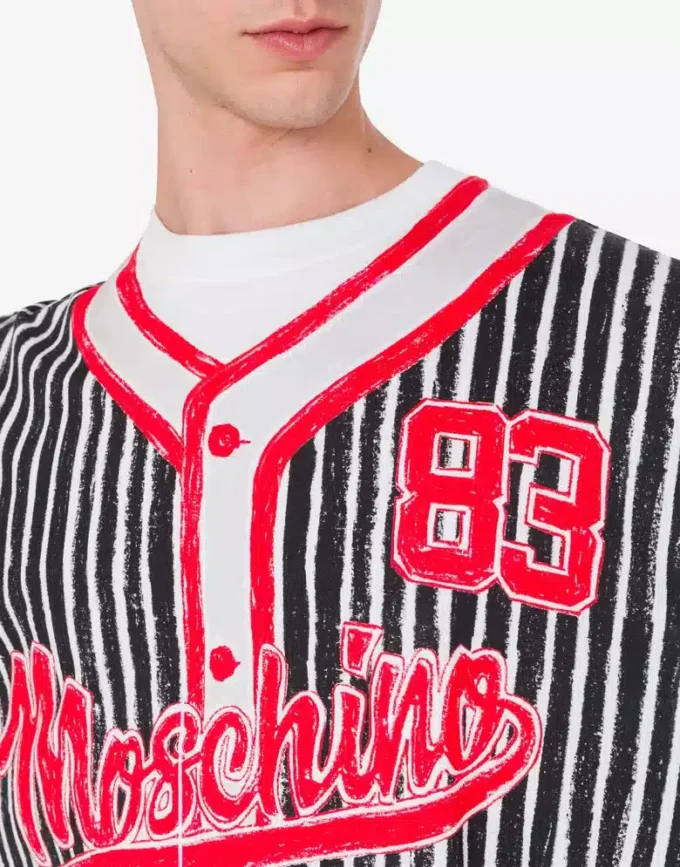 T-shirt in jersey di cotone biologico stampato