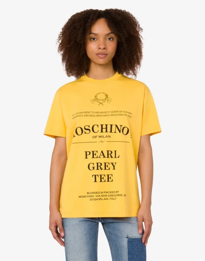 T-shirt in jersey di cotone biologico stampato T-shirt in jersey di cotone biologico stampato