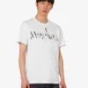 T-shirt in jersey di cotone biologico stampato