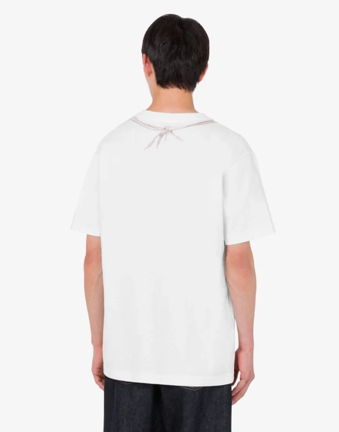 T-shirt in jersey di cotone biologico stampato