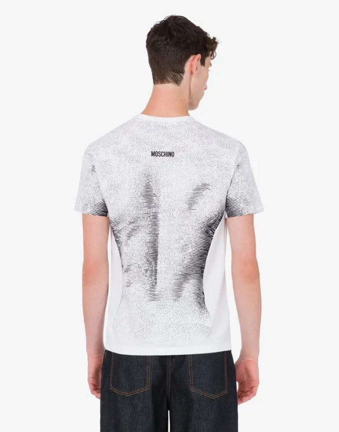 T-shirt in jersey di cotone biologico stampato