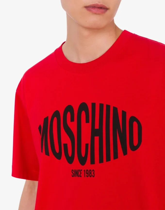 T-shirt in jersey di cotone biologico stampato