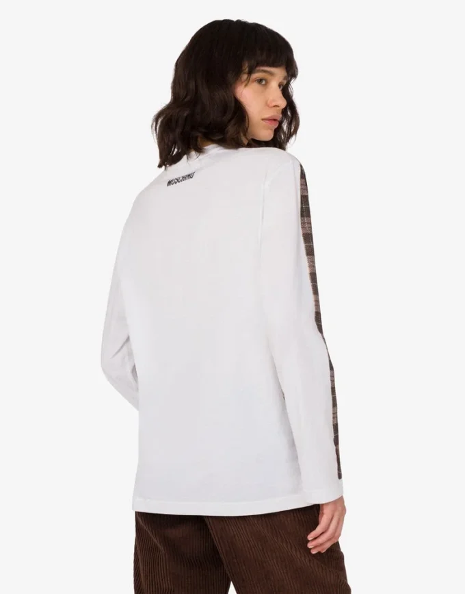 T-shirt in jersey di cotone biologico stampato
