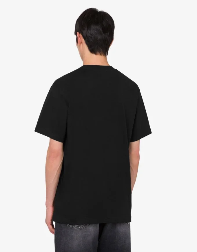 T-shirt in jersey di cotone biologico stampato
