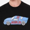 T-shirt in jersey di cotone biologico stampato
