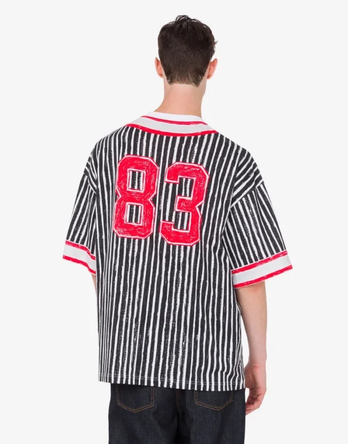 T-shirt in jersey di cotone biologico stampato