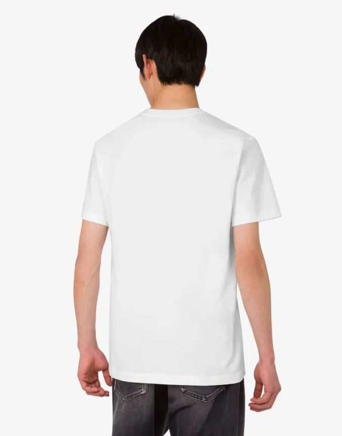 T-shirt in jersey di cotone biologico stampato