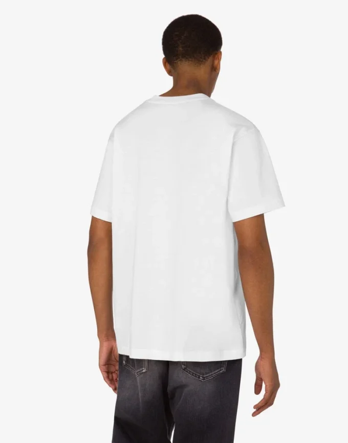 T-shirt in jersey di cotone biologico stampato