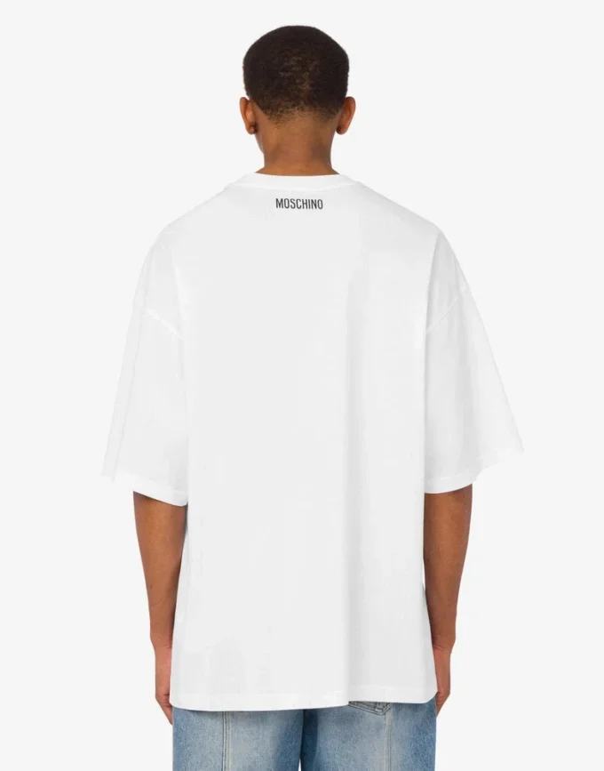 T-shirt in jersey di cotone biologico stampato