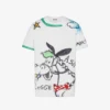 T-shirt in jersey di cotone biologico stampato T-shirt in jersey di cotone biologico stampato
