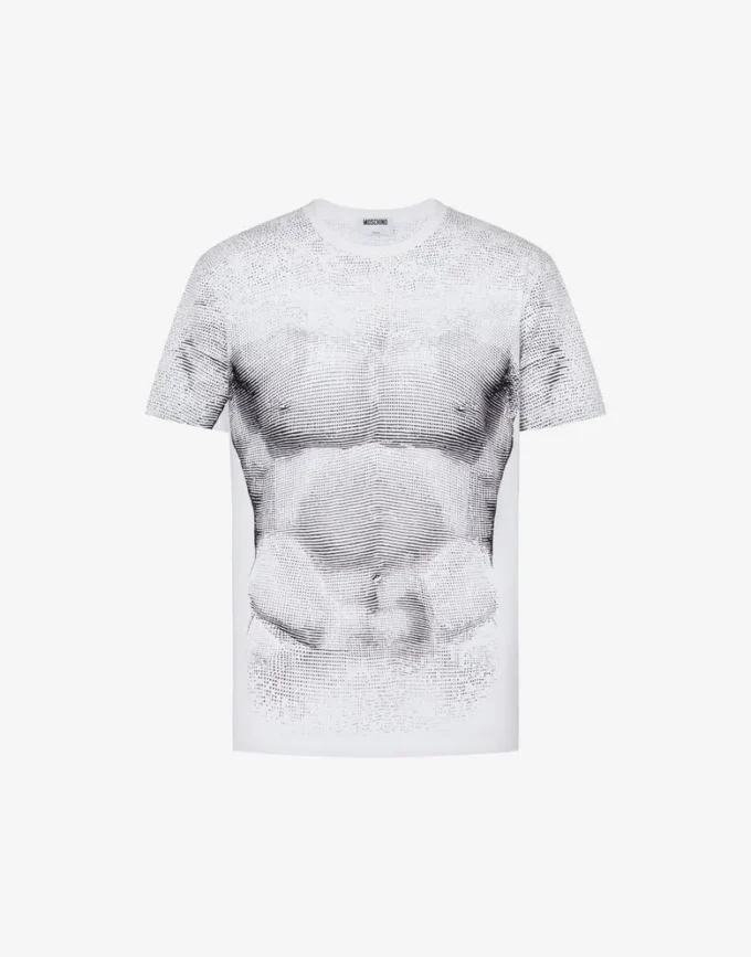 T-shirt in jersey di cotone biologico stampato