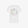T-shirt in jersey di cotone biologico stampato