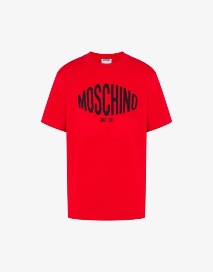 T-shirt in jersey di cotone biologico stampato