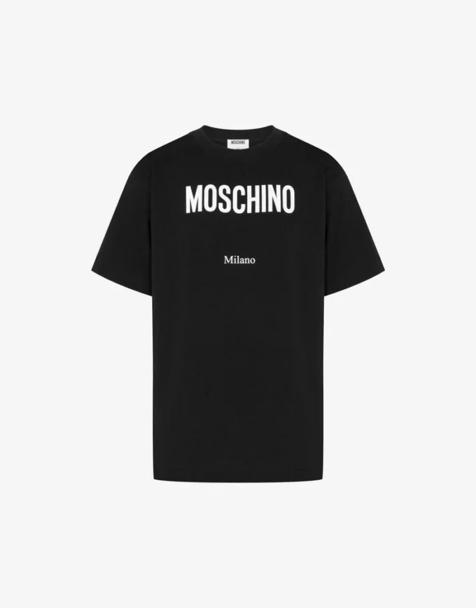 T-shirt in jersey di cotone biologico stampato