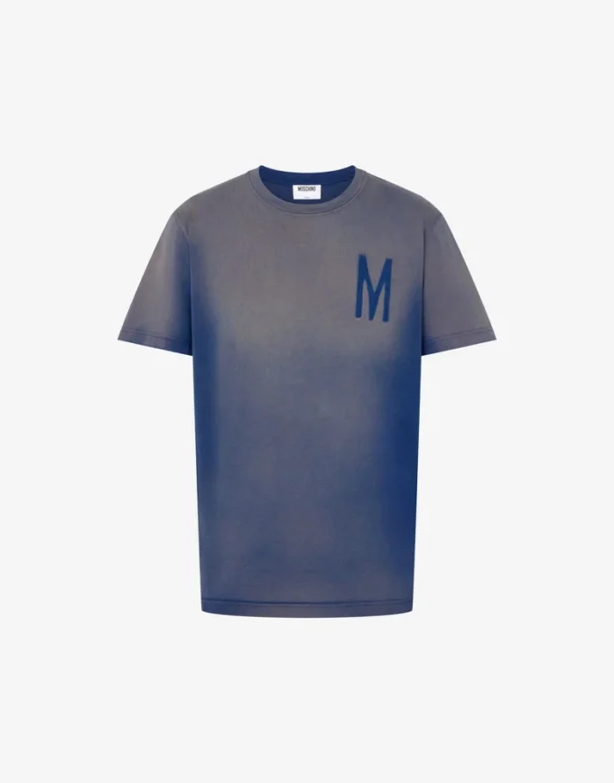 T-shirt in jersey di cotone biologico stampato