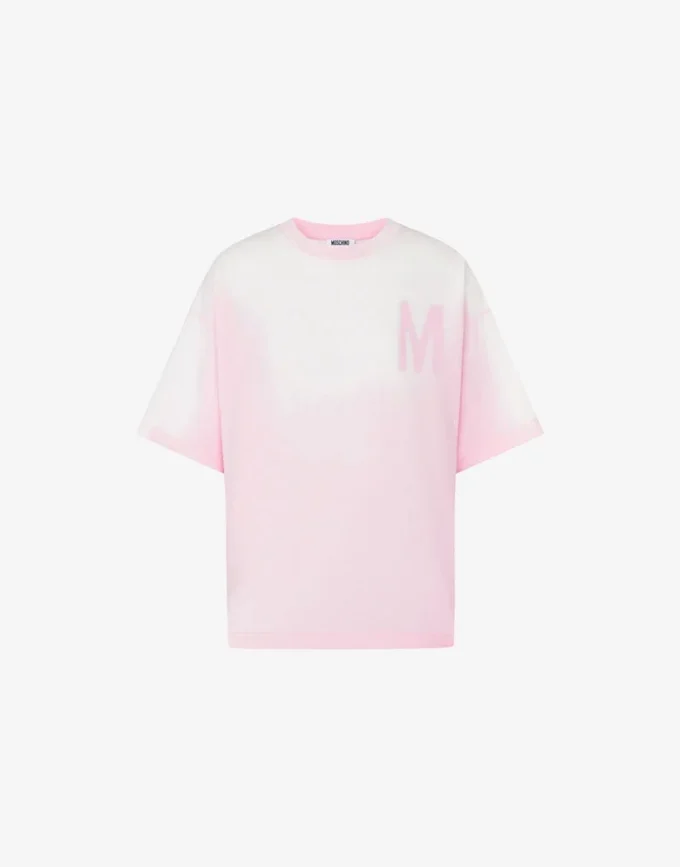 T-shirt in jersey di cotone biologico stampato